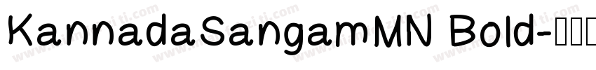 KannadaSangamMN Bold字体转换